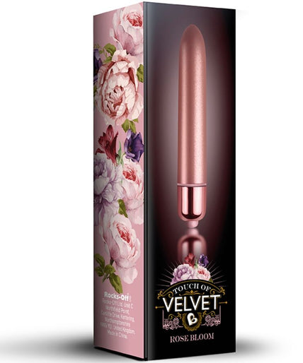 Rocks-Off Vibrationskugel Touch Of Velvet Rose Bloom mit 10 Geschwindigkeiten Rocks-Off Vibrationskugel Touch Of Velvet Rose Bloom mit 10 Geschwindigkeiten