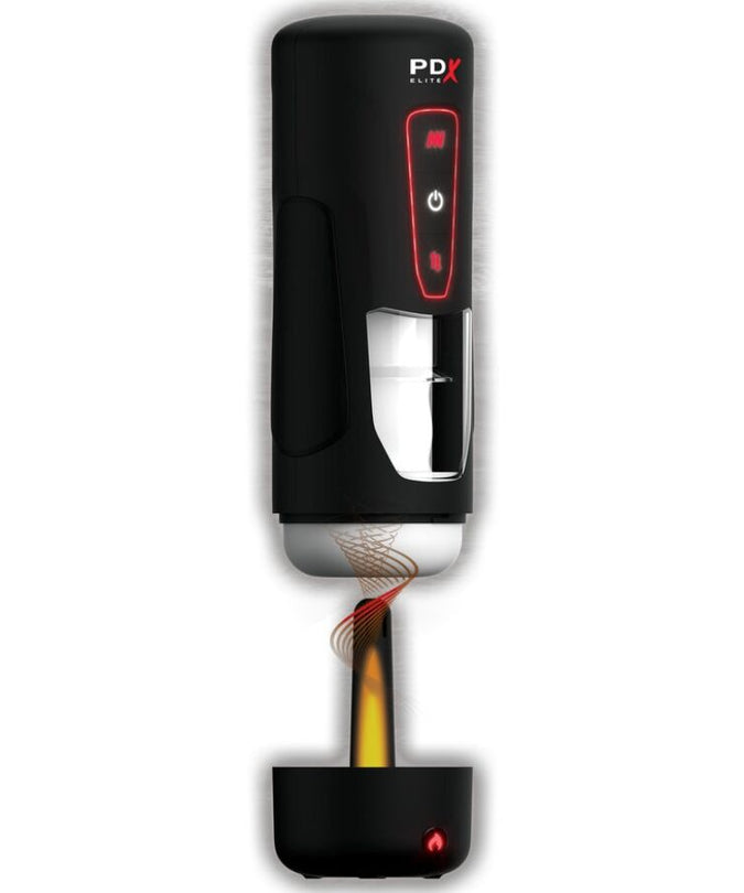 Pdx Elite – Milk Me Hotter Automatic Masturbator With Thrusting And Heat Effect Vibration