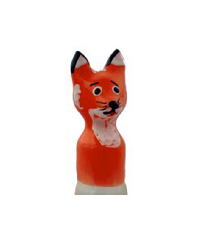 Condomerie – Met de hand beschilderde novelty condooms Vos Bruin XL