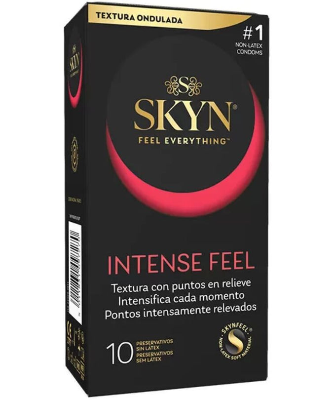 Skyn – Intensiv fühlbares Kondom mit wellenförmigem Design, 10 Stück