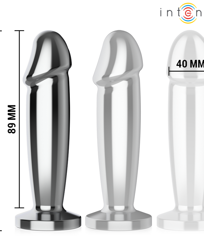 Intense – Analplug mit 10 Vibrationsstufen, Metall-Dildo mit Fernbedienung M