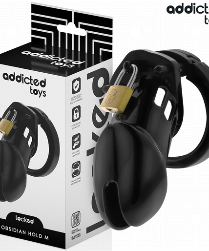 Addicted Toys Locked – Obsidian Hold Penis-Käfig Größe M Addicted Toys Locked – Obsidian Hold Penis-Käfig Größe M