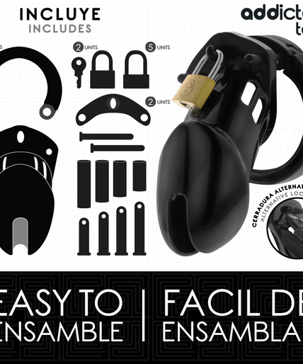 Addicted Toys Locked – Obsidian Hold Penis Cage Size M Addicted Toys Locked – Obsidian Hold Penis Cage Size M