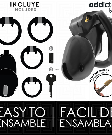 Addicted Toys Locked – Mindnight Cell Penis Cage Size S Addicted Toys Locked – Mindnight Cell Penis Cage Size S