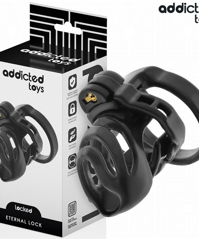 Addicted Toys Locked – Ewiges Schloss Penis Käfig 9 cm
