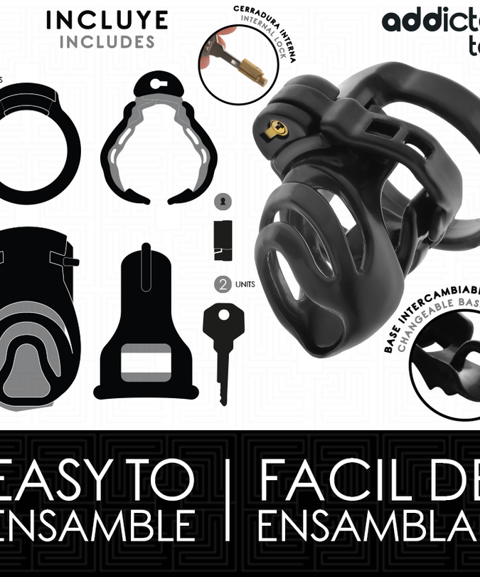 Addicted Toys Locked – Ewiges Schloss Penis Käfig 9 cm