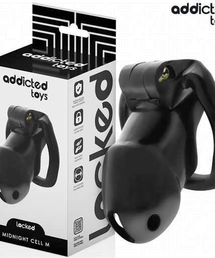 Addicted Toys Locked – Mindnight Cell Penis-Käfig Größe M Addicted Toys Locked – Mindnight Cell Penis-Käfig Größe M