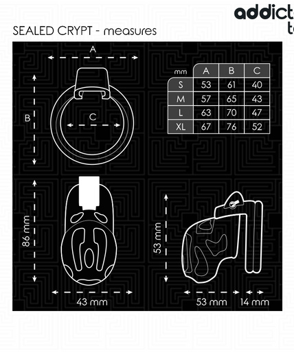 Addicted Toys Locked – Sealed Crypt Penis Cage 8 Cm Addicted Toys Locked – Sealed Crypt Penis Cage 8 Cm