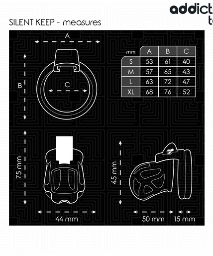 Addicted Toys Locked – Silent Keep Penis Cage 7.5 Cm Addicted Toys Locked – Silent Keep Penis Cage 7.5 Cm