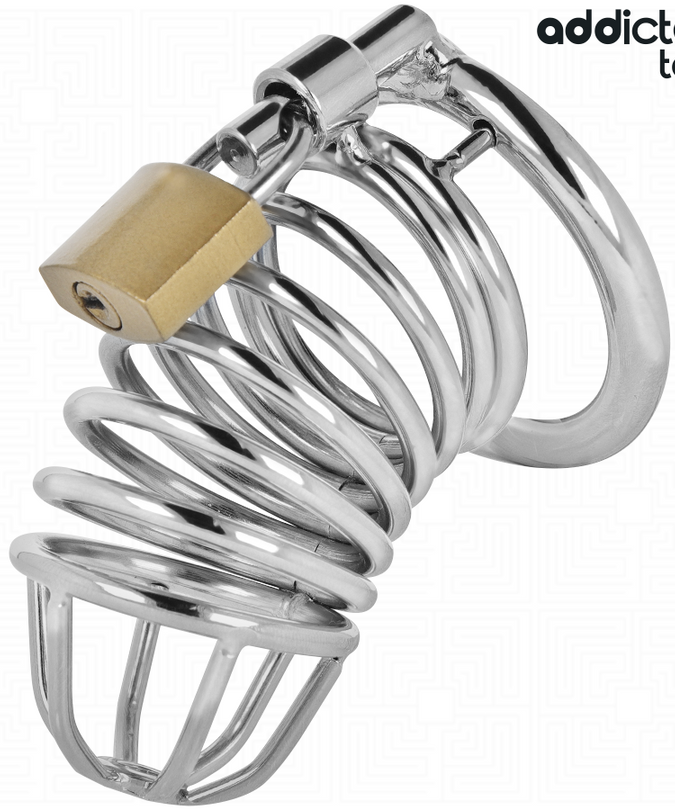 Addicted Toys Locked – Iron Cell Metall Penis Cage 4 Cm Größe S