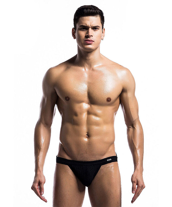 Mob – Fetisch Jockstrap Badeanzug Schwarz Größe M