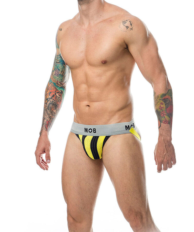 Mob – Klassischer Stripe Jock Gelb Größe XL