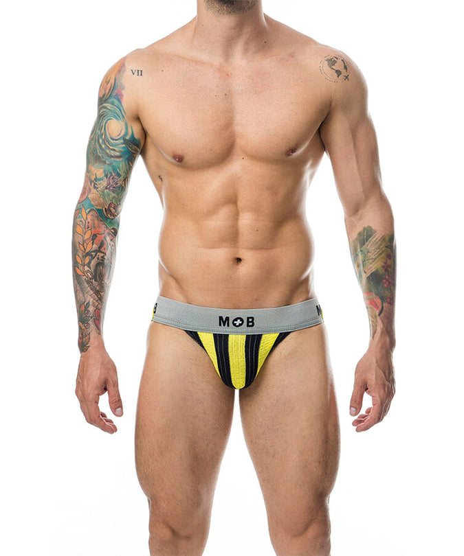 Mob – Klassischer Stripe Jock Gelb Größe XL