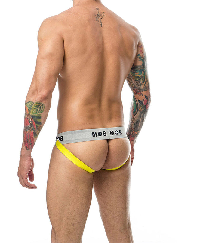 Mob – Klassischer Stripe Jock Gelb Größe XL