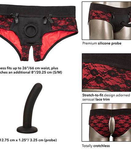 Calexotics – Scandal Set aus Schrittfreien Panties mit Dildo Größe S/M Calexotics – Scandal Set aus Schrittfreien Panties mit Dildo Größe S/M