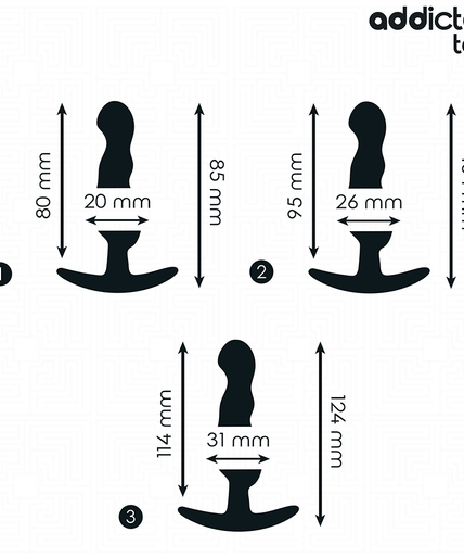 Addicted Toys – Set Of 3 Anal Plug Silicone Model 1 Addicted Toys – Set Of 3 Anal Plug Silicone Model 1