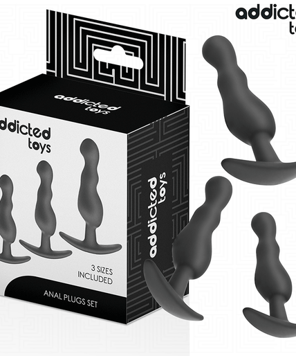 Addicted Toys – Set Of 3 Anal Plug Silicone Model 1 Addicted Toys – Set Of 3 Anal Plug Silicone Model 1