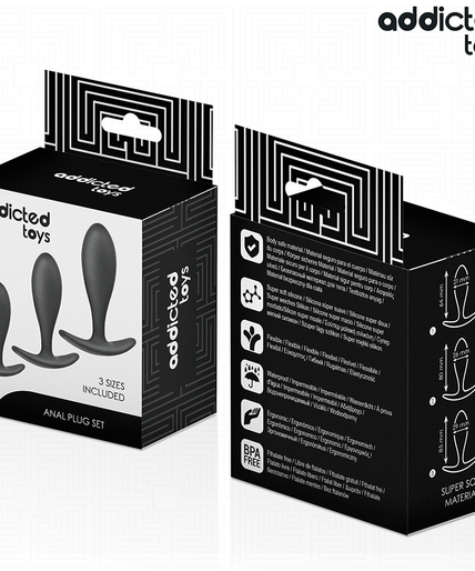 Addicted Toys – Set Of 3 Anal Plug Silicone Model 2 Addicted Toys – Set Of 3 Anal Plug Silicone Model 2