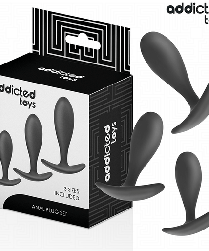 Addicted Toys – Set Of 3 Anal Plug Silicone Model 2 Addicted Toys – Set Of 3 Anal Plug Silicone Model 2