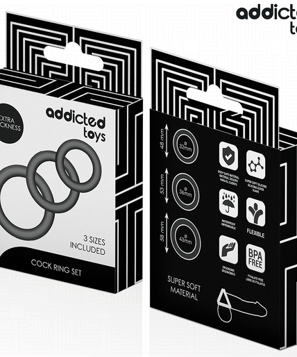 Addicted Toys – Set Of Silicone Rings Model 1 Addicted Toys – Set Of Silicone Rings Model 1