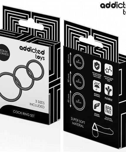 Addicted Toys – Set Of Silicone Rings Model 2 Addicted Toys – Set Of Silicone Rings Model 2