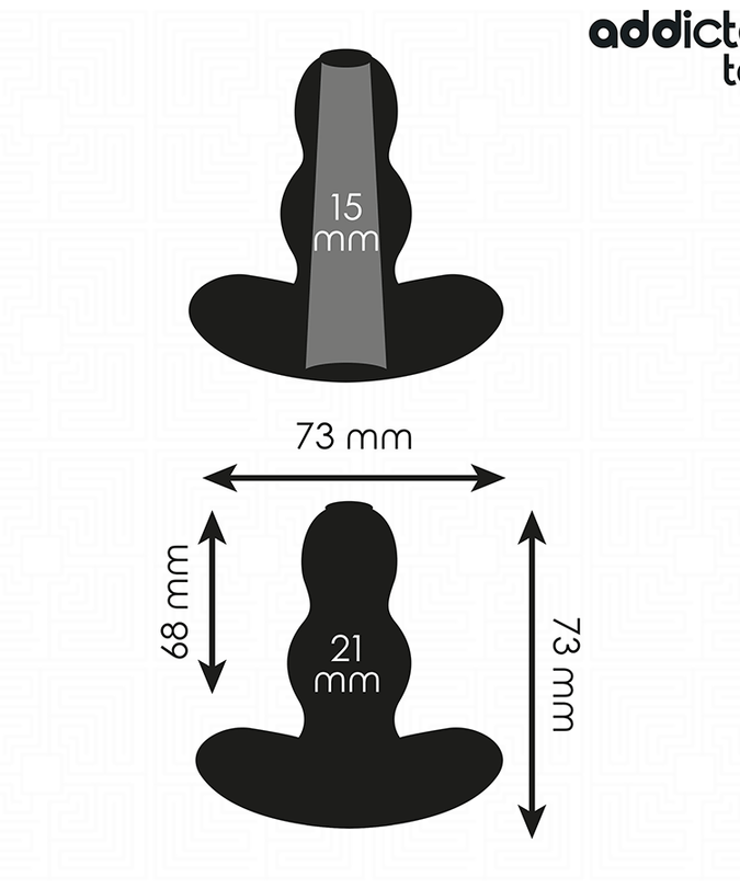 Addicted Toys – Hollow Anal Plug Silicone Size S 7.3 Cm