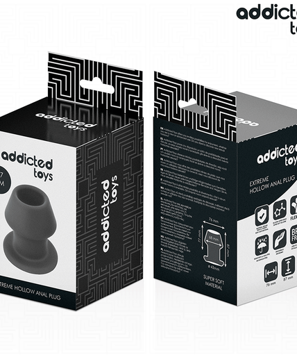 Addicted Toys – Extreme Hollow Anal Plug Silicone Size M 8.7 Cm Addicted Toys – Extreme Hollow Anal Plug Silicone Size M 8.7 Cm