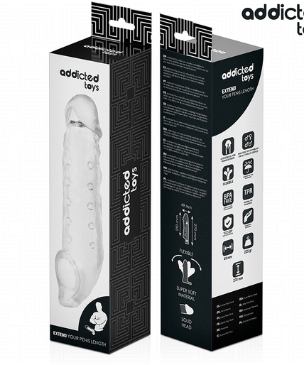 Addicted Toys – Transparent Penis Extenson Size S 23 Cm Addicted Toys – Transparent Penis Extenson Size S 23 Cm