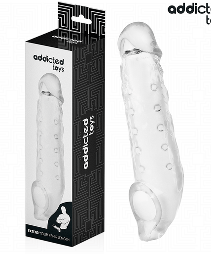 Addicted Toys – Transparente Penishülle Größe M 27 cm Addicted Toys – Transparente Penishülle Größe M 27 cm