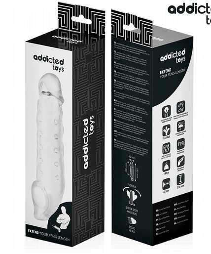 Addicted Toys – Transparent Penis Sheath Size M 27 Cm Addicted Toys – Transparent Penis Sheath Size M 27 Cm
