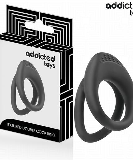 Addicted Toys – Doppelstrukturierter Penisring Addicted Toys – Doppelstrukturierter Penisring