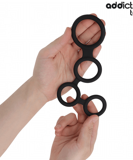 Addicted Toys – Penisring mit Trennern für Hoden Addicted Toys – Penisring mit Trennern für Hoden