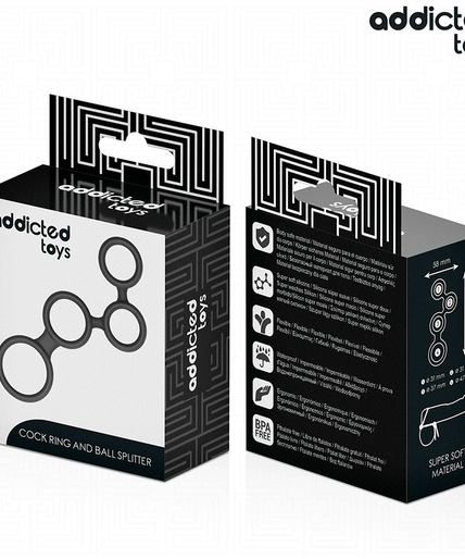 Addicted Toys – Penis Ring With Dividers For Testicles Addicted Toys – Penis Ring With Dividers For Testicles
