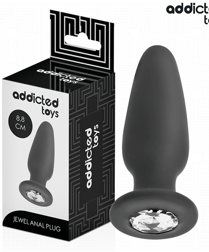 Addicted Toys – Anal Plug With Jewel Silicone Size S 8.8 Cm Addicted Toys – Anal Plug With Jewel Silicone Size S 8.8 Cm