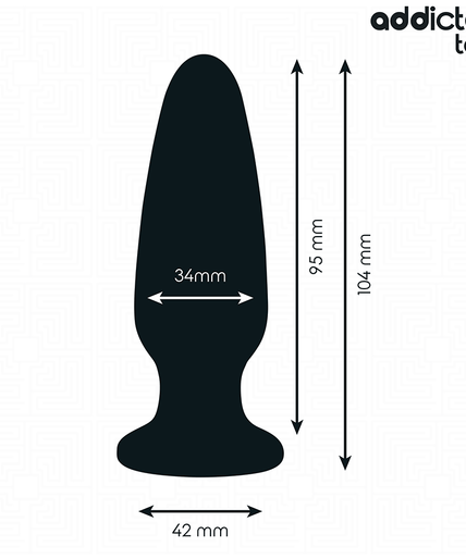 Addicted Toys – Anal Plug With Jewel Silicone Size M 10.4 Cm Addicted Toys – Anal Plug With Jewel Silicone Size M 10.4 Cm