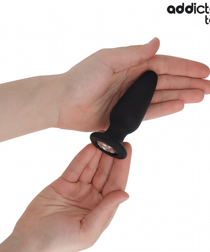 Addicted Toys – Anal Plug With Jewel Silicone Size M 10.4 Cm Addicted Toys – Anal Plug With Jewel Silicone Size M 10.4 Cm