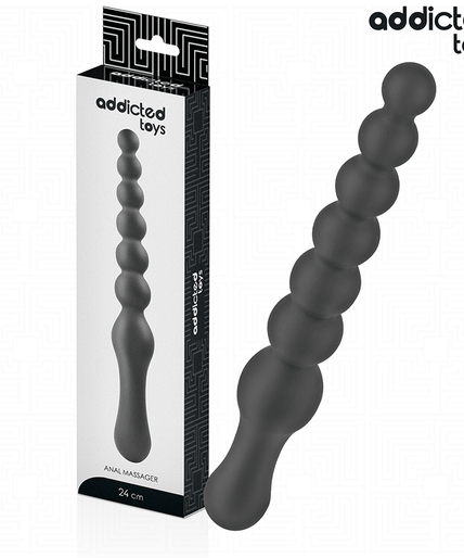 Addicted Toys – Doppelter Analmassagegerät aus Silikon, 24 cm Addicted Toys – Doppelter Analmassagegerät aus Silikon, 24 cm
