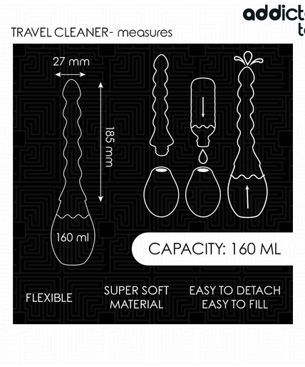 Addicted Toys – Travel Cleaner Silicone Model 2 Addicted Toys – Travel Cleaner Silicone Model 2