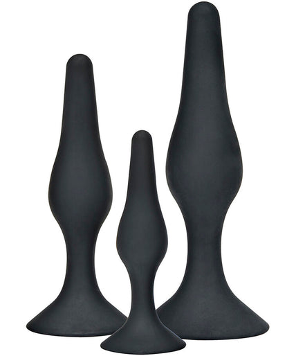 Toyjoy – Analspiel Curvy Companions Analplug 3 Stück Schwarz Toyjoy – Analspiel Curvy Companions Analplug 3 Stück Schwarz