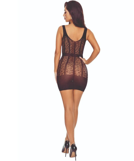 Passion – Bs113 Schwarzer Spitzen-Bodystocking Passion – Bs113 Schwarzer Spitzen-Bodystocking