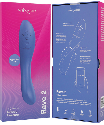 We – Vibe – Rave 2 G – Spot Vibrator Blue We – Vibe – Rave 2 G – Spot Vibrator Blue