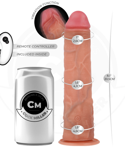Cock Miller – Realistischer Dildo mit Saugnapf und Fernbedienungsvibration 20,5 Cm Cock Miller – Realistischer Dildo mit Saugnapf und Fernbedienungsvibration 20,5 Cm
