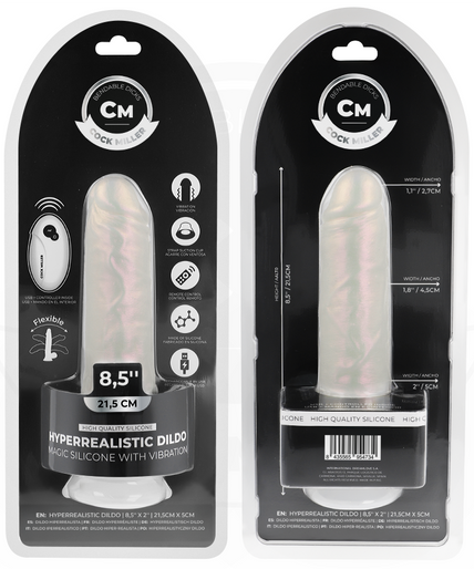 Cock Miller – Dildo mit Saugnapf, Licht und Vibration mit Fernbedienung Weiß 21,5 Cm Cock Miller – Dildo mit Saugnapf, Licht und Vibration mit Fernbedienung Weiß 21,5 Cm