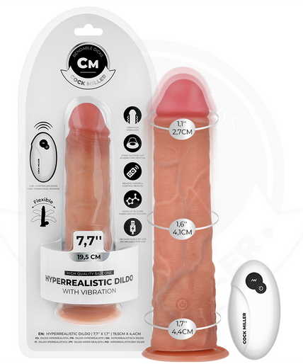 Cock Miller – Realistischer Dildo mit Saugnapf und Fernbedienungsvibration 19,5 Cm Cock Miller – Realistischer Dildo mit Saugnapf und Fernbedienungsvibration 19,5 Cm
