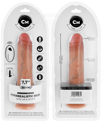 Cock Miller – Hyperrealistischer Dildo mit Saugnapf und Stoßfunktion, 19,5 cm, mit Fernbedienung Cock Miller – Hyperrealistischer Dildo mit Saugnapf und Stoßfunktion, 19,5 cm, mit Fernbedienung