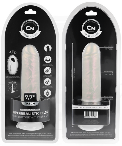 Cock Miller – Dildo mit Saugnapf, Licht und Vibration mit Fernbedienung Weiß 19,5 Cm Cock Miller – Dildo mit Saugnapf, Licht und Vibration mit Fernbedienung Weiß 19,5 Cm