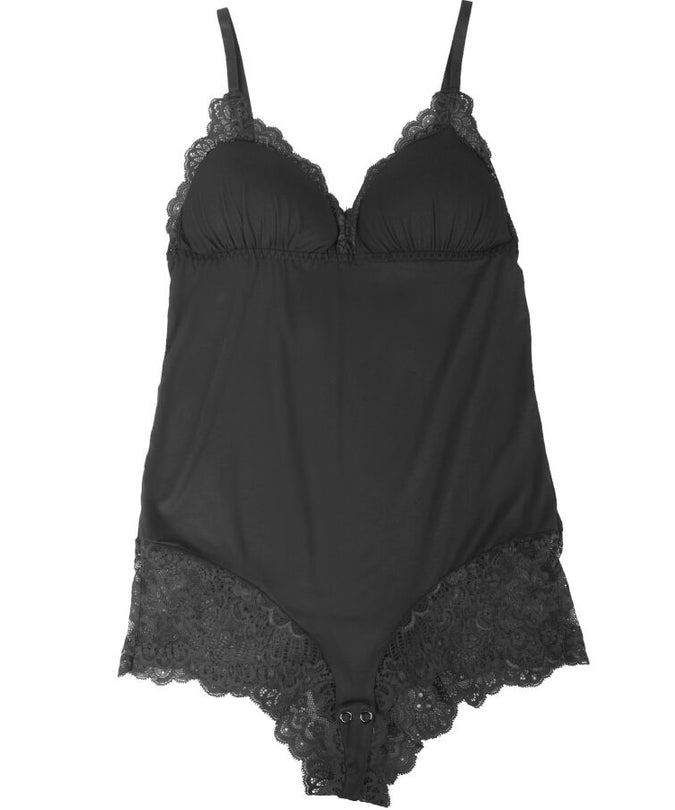 Subblime – Teddy mit schwarzer Blumenspitze S/m