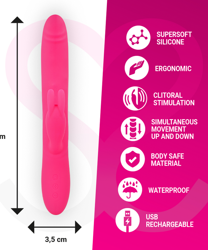 Pleasurements – Moressa – Warren Core Wiederaufladbarer Rabbit Vibrator