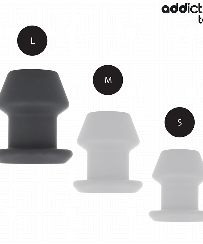 Addicted Toys – Extrem hohler Analplug aus Silikon Größe L 10,4 cm