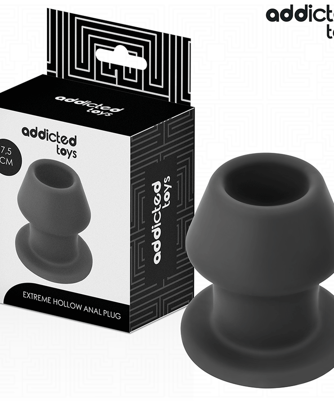 Addicted Toys – Extremer hohler Analplug aus Silikon Größe S 7,5 cm